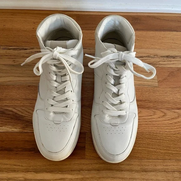 Madewell Court Hightop Sneakers in Neutral, Women’s Size 12 - Picture 4 of 12